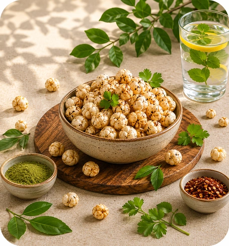 Crispy Peri Peri Makhana Bowl